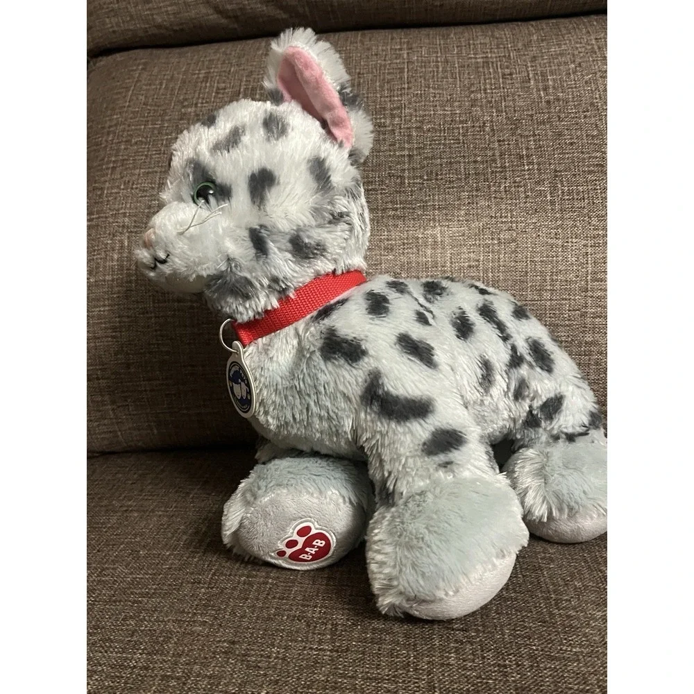 Build a Bear Promise Pets Gray Spotted Kitty‎ Cat Snow Leopard Plush Stuffed 12
